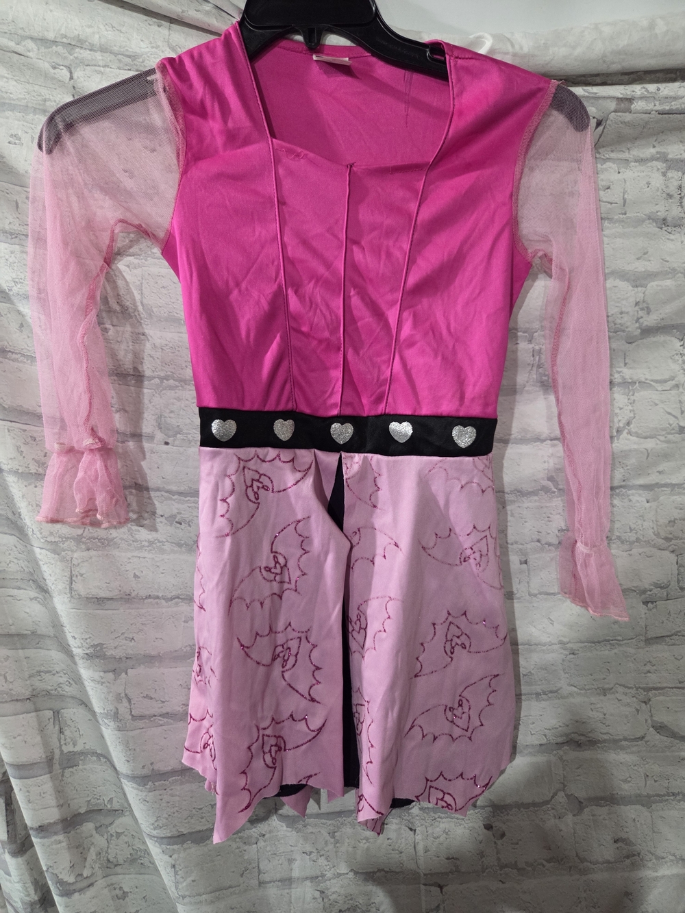 monster high Draculaura Hot Pink and Light Pink Bat Costume Size M